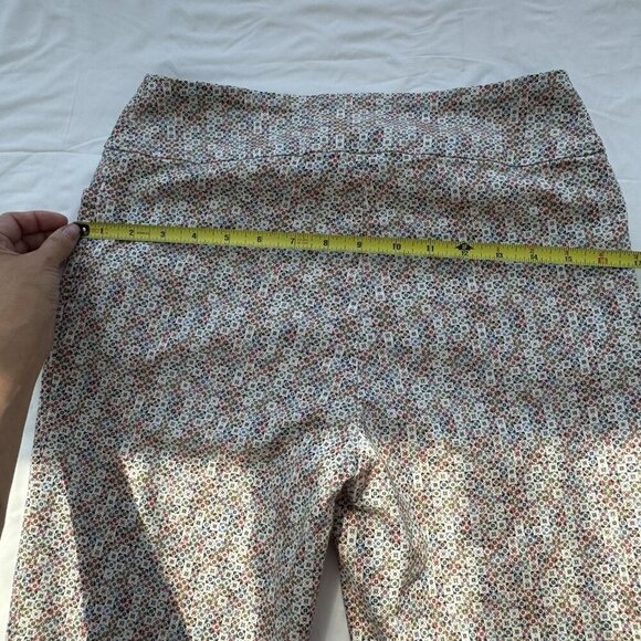 Lisette L Montreal Golf Pants Size 8 Cropped capri Mosaic Print Stretch Pull On - Picture 14 of 15